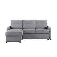 TUCAN SOFA BED REVERSABLE CORNER FABRIC GREY E1 PRC