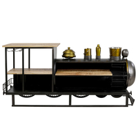 TRAIN CONSOLE BAR METAL GUNMETAL NATURAL BLACK 226