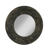 UP & DOWN MIRROR WALL BAMBOO BLACK ANTIQUE 77x6xH7