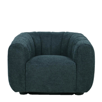 ASCOT ARMCHAIR SWIVEL FABRIC WATER GREEN METAL PRC