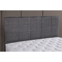DEAL SET BED WITH STORAGE AND MATTRESS FABRIC GREY E1 TR
