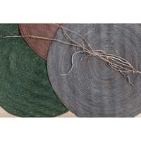 RONDO CARPET JUTE GREEN 120x120cm IN