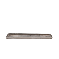 STELLA TRAY ALUMINIUM SILVER 58x12xH3cm IN