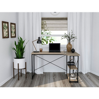 EDGE DESK CHIPBOARD WITH MELAMINE SONOMA BLACK 120