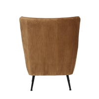 SERPATINA ARMCHAIR FABRIC GOLD METAL BLACK E1 PRC
