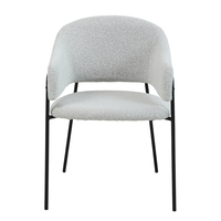 CONNECT CHAIR FABRIC WHITE METAL BLACK PRC