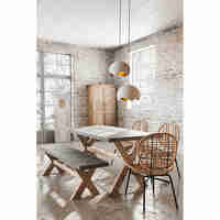 ANGELO 1 PAINTING CANVAS GREY WHITE WOOD 50x150xH3