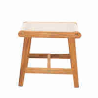 MESH STOOL HIGH DENSITY POLYETHYLENE WHITE NATURAL 57x41xH35,5cm VN