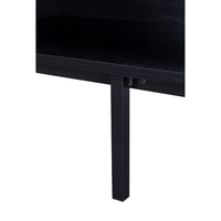 ORIGAMI TV STAND 1DRAWER CHIPBOARD WITH MELAMINE CARTA BLACK SONOMA METAL BLACK 160x39,5xH50cm E1 PRC