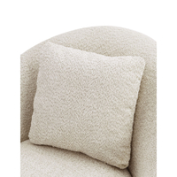 SOFTY ARMCHAIR SWIVEL FABRIC CREAM METAL E1 PRC