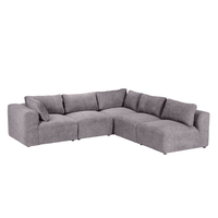 BOX ARMCHAIR WITH ARM REVERSABLE EASY CLEAN FABRIC GREY E1 EU