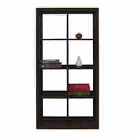 KIVOS 77 BOOKCASE HONEYCOMB BLACK 77x29,5xH147,5cm E1 PRC