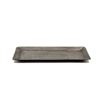 FADE TRAY ALUMINIUM BLACK 40x17xH2cm IN