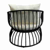 MISA ARMCHAIR RATTAN BLACK 78x85xH75cm PRC