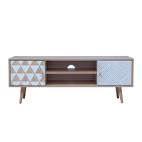 TRIANGLE TV STAND MELAMINE SONOMA WITH PATTERN NATURAL 120x40xH45cm E1 PRC
