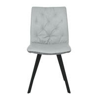 DUE FACCE CHAIR FABRIC CREAM GREY METAL BLACK E1 PRC