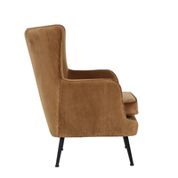 SERPATINA ARMCHAIR FABRIC GOLD METAL BLACK E1 PRC