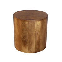 TULUM SIDE TABLE WOOD ACACIA WALNUT 45x45xH45cm IN