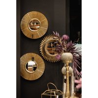 SOL MIRROR WALL POLYRESIN GOLD ANTIQUE 50x50x3,5cm PRC