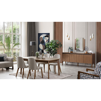WOOD TABLE MELAMINE WALNUT E1 TR