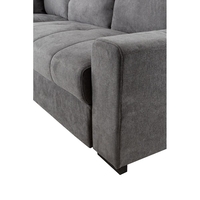 BILL SOFA BED CORNER LEFT EASY CLEAN FABRIC STONE E1 EU