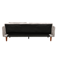 COTTLE SOFA BED 3SEAT FABRIC GREY LIGHT E1 PRC