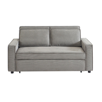 CUBO SOFA BED 3SEAT FABRIC GREY FABRIC E1
