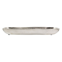VOBIS TRAY ALUMINIUM SILVER 14x40xH5cm IN