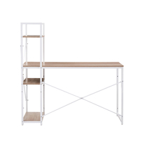 TORRE DESK BOOKCASE CHIPBOARD WITH MELAMINE SONOMA WHITE 120x60xH121cm E1 PRC