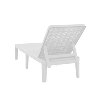 SEAGULL SUNBED PP WHITE 191x55x29 PRC