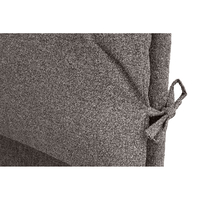 MOUSSE HEADBOARD AND BASE FABRIC WOOD PINE ANTHRACITE CHIPBOARD E1 GR