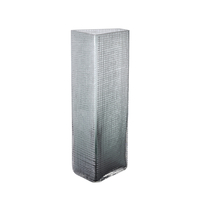 GRAVIR GREY VASE GLASS GREY 15,5x11,5xH43,5cm PRC