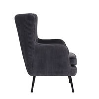 SERPATINA ARMCHAIR FABRIC GREY METAL BLACK E1 PRC