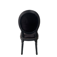 LOUIS CHAIR WOOD ELM BLACK FABRIC E1 PRC