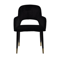 GALA 2 CHAIR FABRIC BLACK METAL BLACK E1 PRC