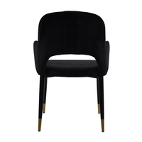 GALA 2 CHAIR FABRIC BLACK METAL BLACK E1 PRC