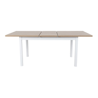 COTTAGE TABLE EXTENDABLE MELAMINE WHITE NATURAL E1 PRC