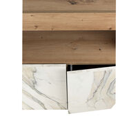 TUNUSIA SIDEBOARD MELAMINE ARTISAN OAK MARBLE 146x42xH93cm E1 EU