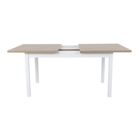 COTTAGE TABLE EXTENDABLE MELAMINE WHITE NATURAL E1 PRC