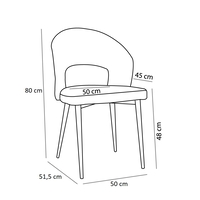 KIMONO CHAIR EASY CLEAN FABRIC GREY METAL BLACK E1 PRC