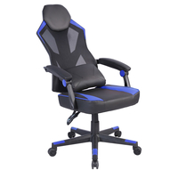 FUSION GAMING CHAIR DESK FABRIC BLACK NYLON BLUE PP 50x74xH137cm PRC