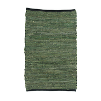 GRASS CARPET LEATHER GREEN 60x90cm IN