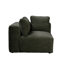 BOX ARMCHAIR WITH ARM REVERSABLE EASY CLEAN FABRIC OLIVE GREEN E1 EU