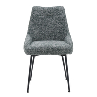 DON CHAIR FABRIC GREEN DARK GREEN LIGHT METAL BLACK E1 PRC