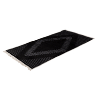 SIGHT CARPET FABRIC BLACK GREY 80x170xH1cm TR