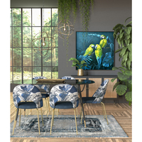 VIENNA SIDEBOARD CHIPBOARD WITH MELAMINE BLACK WITH RATTAN GOLD 120x39xH75,5cm E1 PRC
