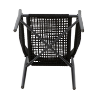SCORPION ARMCHAIR ALUMINIUM BLACK 56x57,5xH76cm PRC