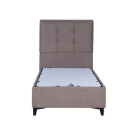 PIANO BED WITH STORAGE (FOR MATTRESS 90x200cm) FABRIC MUSHROOM 05-780 E1 TR
