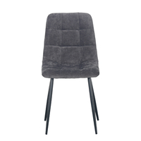 NATURE CHAIR FABRIC GREY DARK METAL BLACK PRC