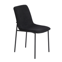 VIENNA CHAIR FABRIC BLACK METAL BLACK E1 PRC